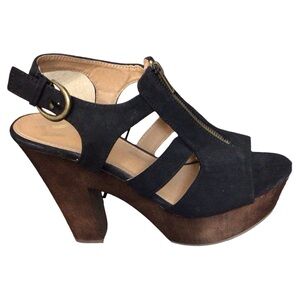 Report Black and Brown Platform Heels
